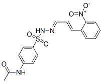 CAS 登录号：6955-35-7， N-[4-[[[(E)-3-(2-硝基苯基)丙-2-烯亚基]氨基]氨基磺酰基]苯基]乙酰胺