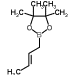 CAS 登录号：69611-02-5， 2-[(2E)-2-丁烯-1-基]-4,4,5,5-四甲基-1,3,2-二氧硼戊环