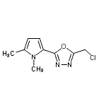 CAS#: 696604-68-9, 2-(Chloromethyl)-5-(1,5-dimethyl-1H-pyrrol-2-yl)-1,3,4-oxadiazole