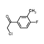CAS 登录号：696616-24-7， 2-氯-1-(4-氟-3-甲基苯基)乙酮
