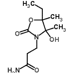 CAS 登录号：696636-11-0， 3-(5-乙基-4-羟基-4,5-二甲基-2-氧代-1,3-恶唑烷-3-基)丙酰胺