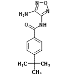 CAS#: 696647-76-4, N-(4-Amino-1,2,5-oxadiazol-3-yl)-4-(2-methyl-2-propanyl)benzamide