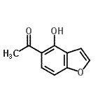 CAS#: 69722-46-9, 1-(4-Hydroxy-1-benzofuran-5-yl)ethanone
