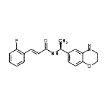 CAS#: 697287-48-2, (2E)-N-[(1S)-1-(3,4-Dihydro-2H-1,4-benzoxazin-6-yl)ethyl]-3-(2-fluorophenyl)acrylamide
