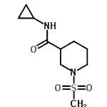 CAS#: 697774-85-9, N-Cyclopropyl-1-(methylsulfonyl)-3-piperidinecarboxamide