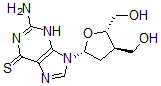 CAS 登录号：69828-00-8， 6-硫鸟嘌呤-alpha-2,3-二脱氧-3-(羟基甲基)-D-赤式-戊呋喃糖
