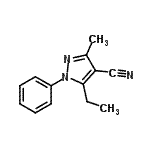 CAS#: 698366-96-0, 5-Ethyl-3-methyl-1-phenyl-1H-pyrazole-4-carbonitrile