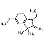 CAS#: 698387-65-4, 1-Ethyl-5-methoxy-3,3-dimethyl-2-methyleneindoline