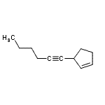 CAS 登录号：69888-67-1， 3-(1-己炔-1-基)环戊烯