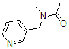 CAS 登录号：69966-50-3， N-甲基-N-(3-吡啶基甲基)-乙酰胺
