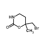 CAS 登录号：70029-94-6， 6-(溴甲基)-6-甲基-1,3-恶嗪烷-2-酮