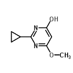 CAS 登录号：70058-41-2， 2-环丙基-6-甲氧基-4(1H)-嘧啶酮