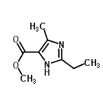 CAS 登录号：701292-63-9， 甲基2-乙基-4-甲基-1H-咪唑-5-羧酸酯