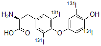 CAS#: 7019-69-4, O-[4-Hydroxy-3,5-Di(131I)Iodophenyl]-3,5-Di(131I)Iodo-L-Tyrosine