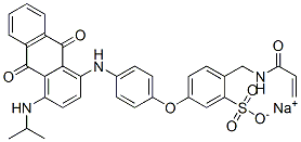 CAS#: 70236-38-3, Sodium alpha-(Acryloylamino)-[4-[[9,10-Dihydro-4-(Isopropylamino)-9,10-Dioxo-1-Anthryl]Amino]Phenoxy]Toluenesulphonate