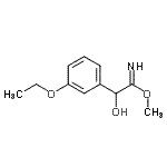 CAS 登录号：702630-45-3， 甲基2-(3-乙氧基苯基)-2-羟基乙亚氨酸酯