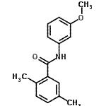 CAS 登录号：702647-05-0， N-(3-甲氧基苯基)-2,5-二甲基苯甲酰胺