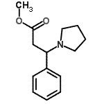 CAS 登录号：7032-65-7， 甲基3-苯基-3-(1-吡咯烷基)丙酸酯