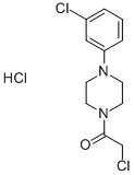 CAS 登录号：70395-06-1， 1-(氯乙酰基)-4-(3-氯苯基)哌嗪盐酸盐