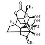 CAS#: 7044-72-6, (1R,2R,5S,8S,9S,10R,11S,12R,13S)-5,12,13-Trihydroxy-11-methyl-6-methylene-16-oxo-15-oxapentacyclo[9.3.2.1<sup>5,8</sup>.0<sup>1,10</sup>.0<sup>2,8</sup>]heptadecane-9-carboxylic acid