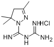 CAS 登录号：70457-19-1， N-(3,5,5-三甲基-2-吡唑啉-1-亚胺甲酰基)胍盐酸盐