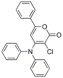 CAS 登录号：70486-07-6， 3-氯-4-(二苯基氨基)-6-苯基-吡喃-2-酮