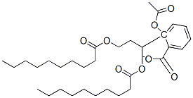 CAS#: 70540-33-9, (2-(1,3-Didecanoyloxy)-Propyl)2-Acetyloxybenzoate
