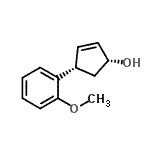 CAS 登录号：705943-21-1， (1R,4S)-4-(2-甲氧基苯基)-2-环戊烯-1-醇