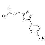 CAS 登录号：705962-58-9， 3-[5-(4-甲基苯基)-1,3-恶唑-2-基]丙酸
