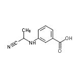 CAS#: 70667-84-4, 3-[(1-Cyanoethyl)amino]benzoic acid