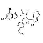 CAS 登录号：7067-98-3， 1-(4,6-二甲基-1,3-苯并噻唑-2-基)-4-[羟基(2-甲基咪唑并[1,2-a]吡啶-3-基)亚甲基]-5-(4-甲氧基苯基)-2,3-吡咯烷二酮