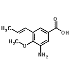 CAS 登录号：706792-74-7， 3-氨基-4-甲氧基-5-[(1E)-1-丙烯-1-基]苯甲酸