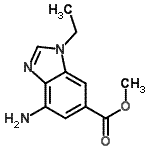 CAS#: 706792-98-5, Methyl 4-amino-1-ethyl-1H-benzimidazole-6-carboxylate