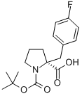 CAS 登录号：706806-65-7， 叔丁氧羰基-(S)-alpha-(4-氟苄基)-脯氨酸