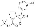 CAS 登录号：706806-68-0， 叔丁氧羰基-(R)-alpha-(3-氯苄基)-脯氨酸