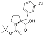 CAS 登录号：706806-69-1， 叔丁氧羰基-(S)-alpha-(3-氯苄基)-脯氨酸