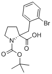 CAS#: 706806-71-5, (2R)-2-[(2-Bromophenyl)Methyl]-1,2-Pyrrolidinedicarboxylic Acid 1-(1,1-Dimethylethyl) Ester
