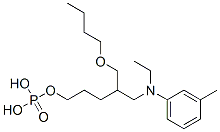 CAS 登录号：70714-72-6， [1-(丁氧基甲基)-2-[乙基-(3-甲基苯基)氨基]乙基]丙基氢磷酸酯