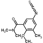 CAS 登录号：70751-94-9， 5-异硫氰酸基-2-甲氧基-N,N,3-三甲基苯甲酰胺