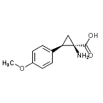 CAS 登录号：707536-76-3， (1R,2R)-1-氨基-2-(4-甲氧基苯基)环丙烷羧酸