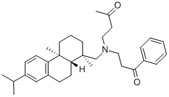 CAS#: 70776-86-2, (1R-(1alpha,4abeta,10aalpha))-4-(((7-Isopropyl-1,2,3,4,4a,9,10,10a-octahydro-1,4a-dimethylphenanthren-1-yl)methyl)(3-oxo-3-phenylpropyl)amino)butan-2-one