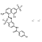 CAS#: 70815-07-5, Disodium 6-amino-5-({5-[(4-chlorobenzoyl)amino]-2-sulfonatophenyl}diazenyl)-4-hydroxy-2-naphthalenesulfonate