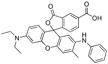 CAS 登录号：70815-12-2， 6-(二乙基氨基)-3-甲基-3-氧代-2-(苯基氨基)-螺(异苯并呋喃-1(3H),9-(9H)氧杂蒽)-5-羧酸