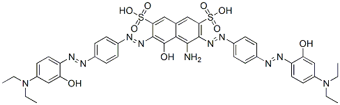 CAS#: 70833-46-4, 4-Amino-3,6-Bis[[4-[[4-(Diethylamino)-2-Hydroxyphenyl]Azo]Phenyl]Azo]-5-Hydroxy-2,7-Naphthalenedisulfonic Acid