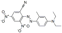CAS 登录号：70873-13-1， 2-[[4-(二乙基氨基)-O-甲苯基]偶氮]-3,5-二硝基苯甲腈