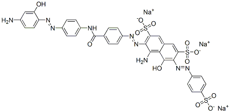 CAS#: 70900-28-6, Trisodium 4-Amino-3-[[4-[[[4-[(4-Amino-2-Hydroxyphenyl)Azo]Phenyl]Amino]Carbonyl]Phenyl]Azo]-5-Hydroxy-6-[(4-Sulphonatophenyl)Azo]Naphthalene-2,7-Disulphonate