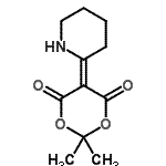 CAS 登录号：70912-53-7， 2,2-二甲基-5-(2-哌啶基亚基)-1,3-二恶烷-4,6-二酮