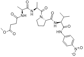 CAS#: 70967-90-7, N-Methoxysuccinyl-Ala-Ala-Pro-Val p-Nitroanilide