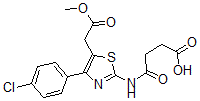CAS 登录号：71013-44-0， 2-[(3-羧基丙酰基)氨基]-4-(4-氯苯基)-5-噻唑乙酸alpha-甲酯