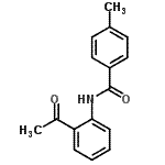 CAS 登录号：710330-32-8， N-(2-乙酰基苯基)-4-甲基苯甲酰胺
